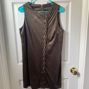 Suede dress